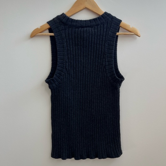 KOWTOW Charcoal Ribbed Singlet - Picture 3 of 7